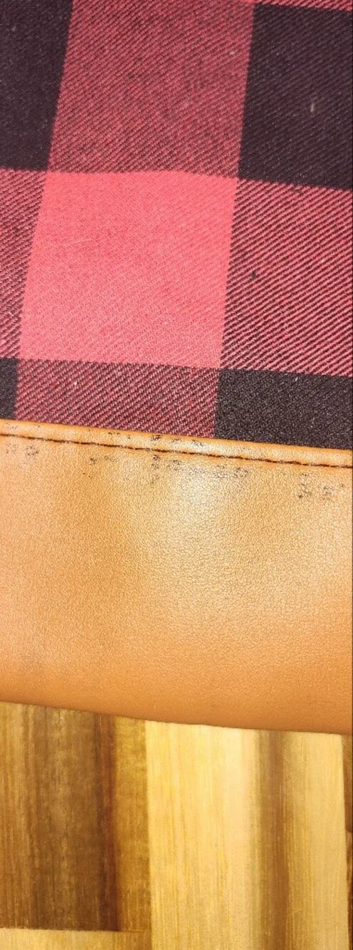 Women’s Red and Black Plaid Wristlet Clutch